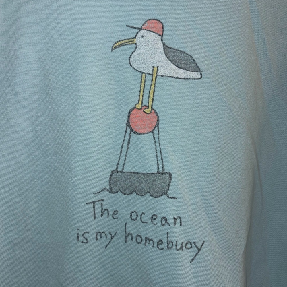 Life Is Good Light Blue Graphic T-Shirt - Picture 2 of 3